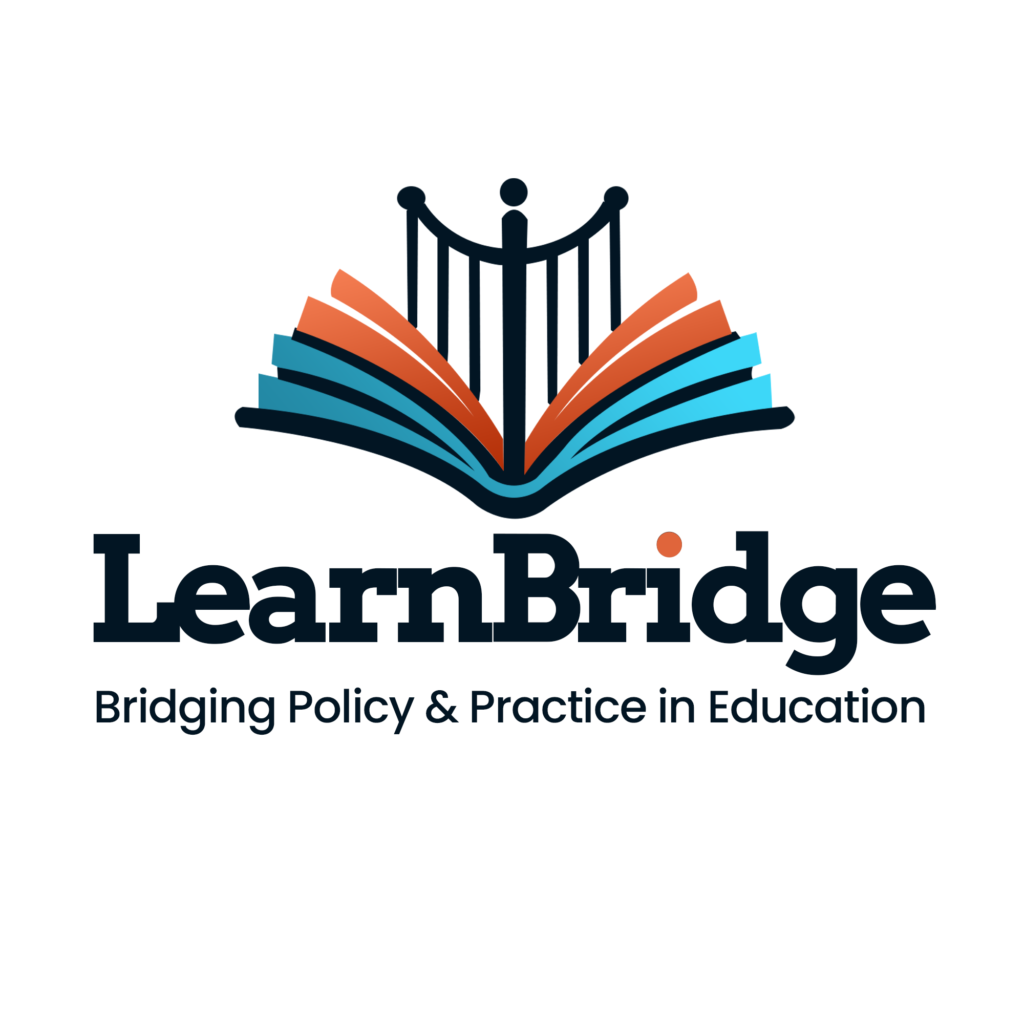 LearnBridge logo white